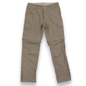 Kuhl Renegade Cargo Convertible Stealth Pant Mens 32x31 Tan Hiking Nylon 5138